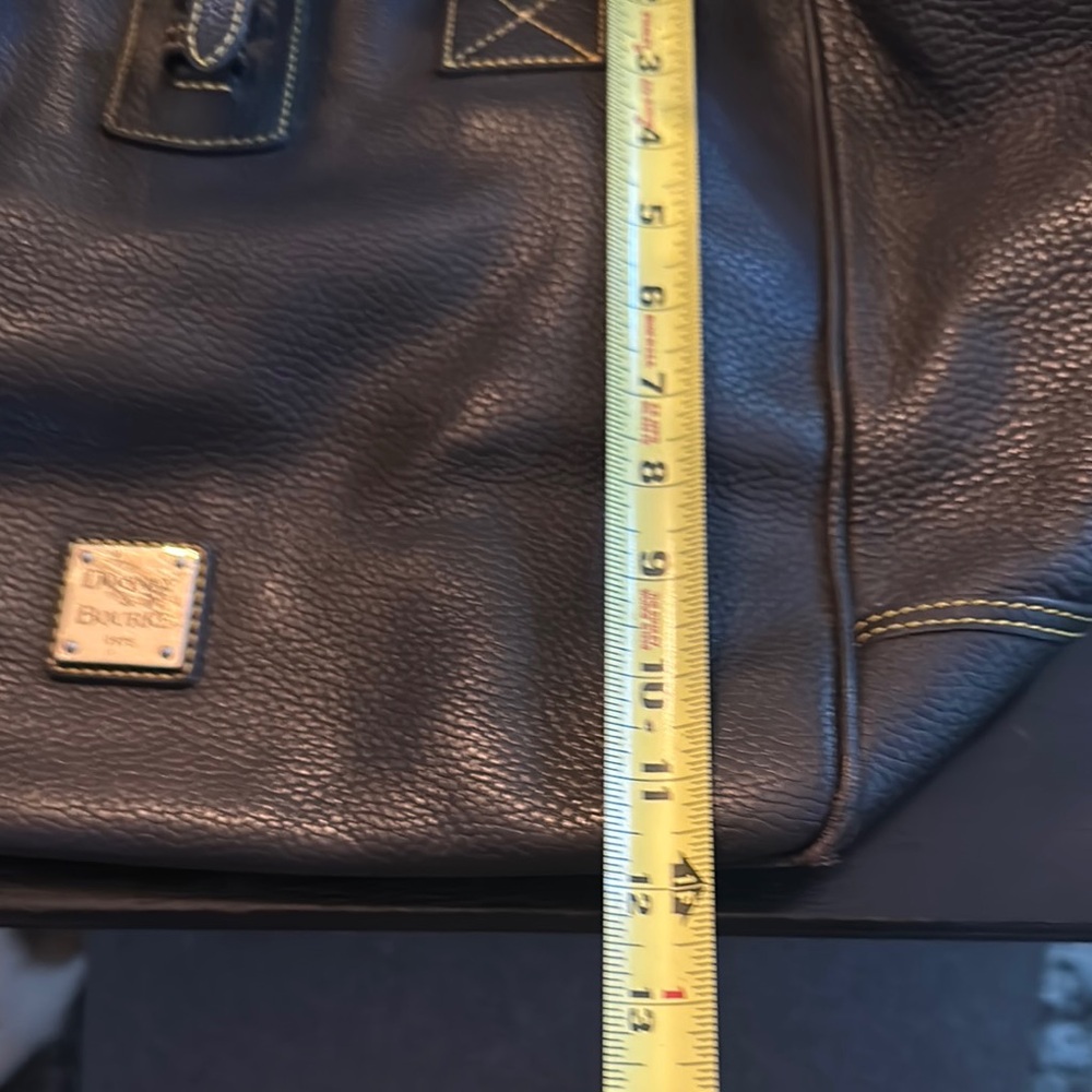 Dooney & Bourke Dark Brown Leather Tote Bag - Picture 11 of 15